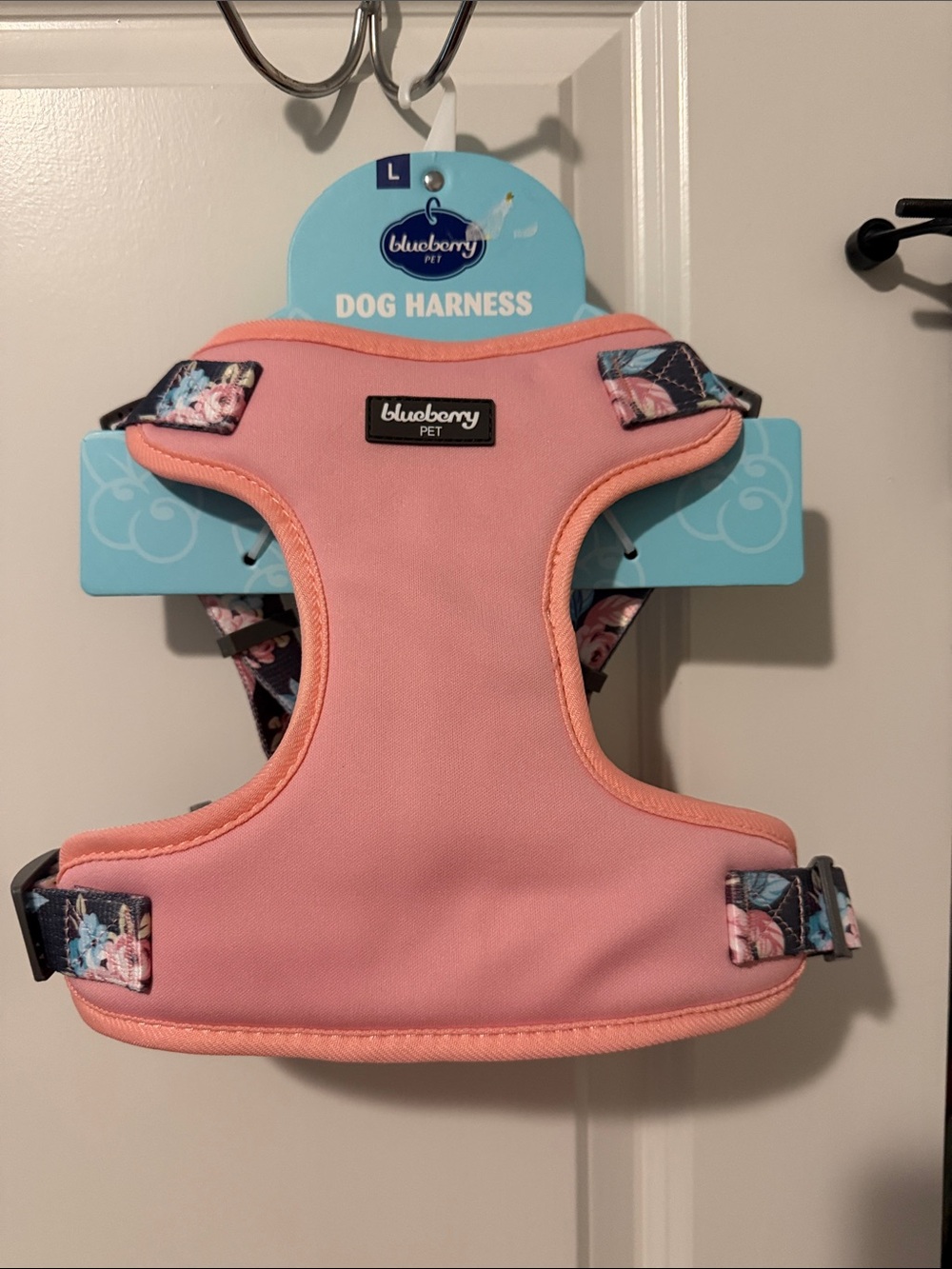 Kohl's Floral Pink and Peach Dog Harness NWT Size Large